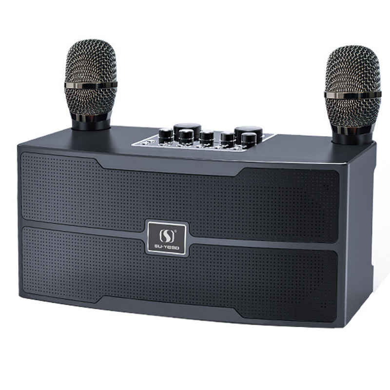 Audio X Music - ميكروفون لاسلكي محمول بلوتوث المتكلم ،