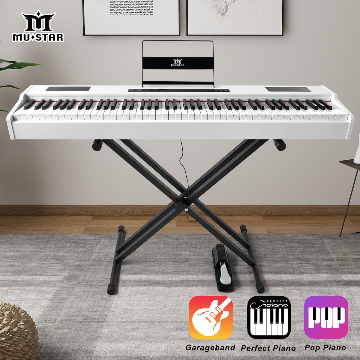 Piano Sustain Pedal - بيانو رقمي من MUSTAR بـ 88