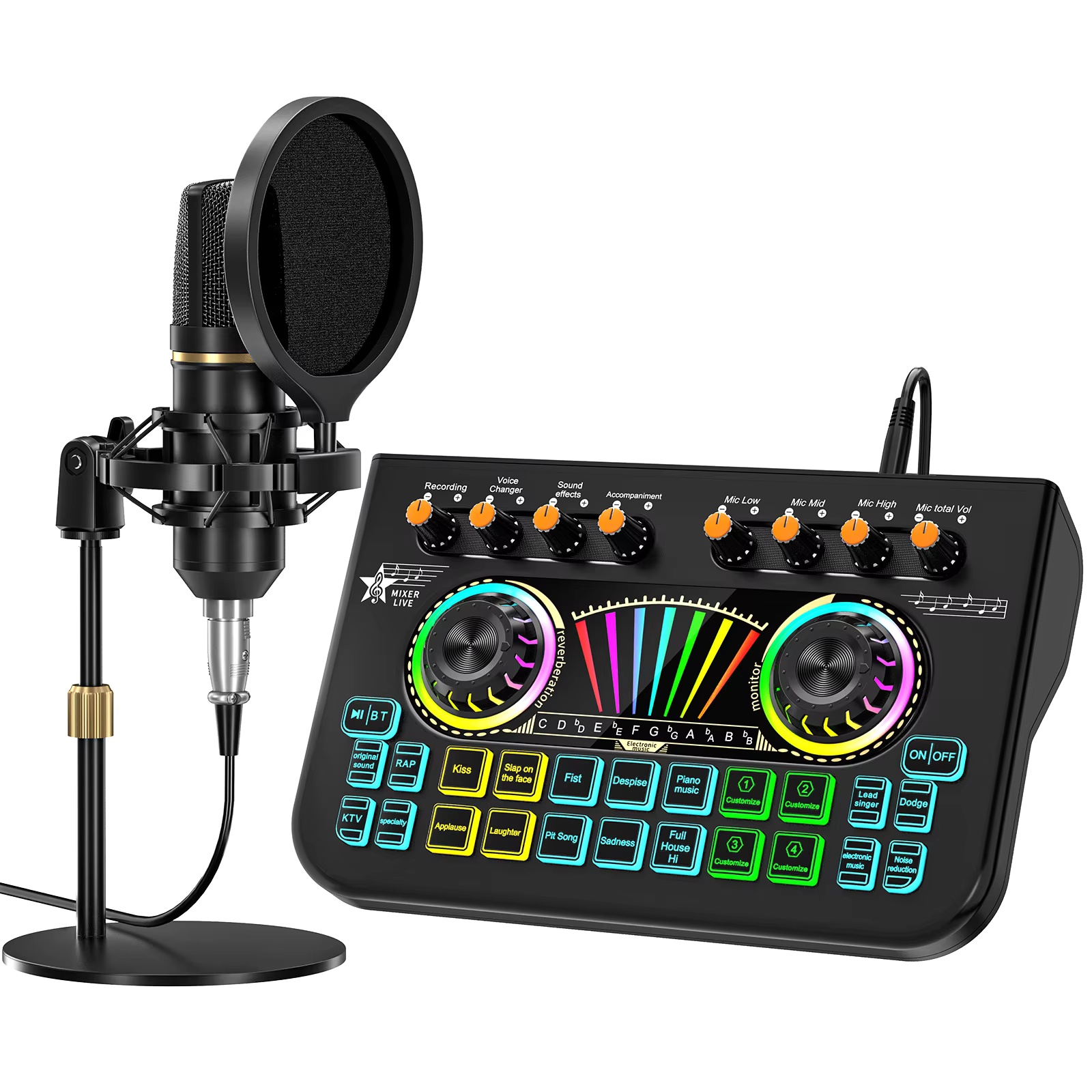 Audio Music Youtube - طقم ميكروفون بودكاست Tenlamp X3 BM800