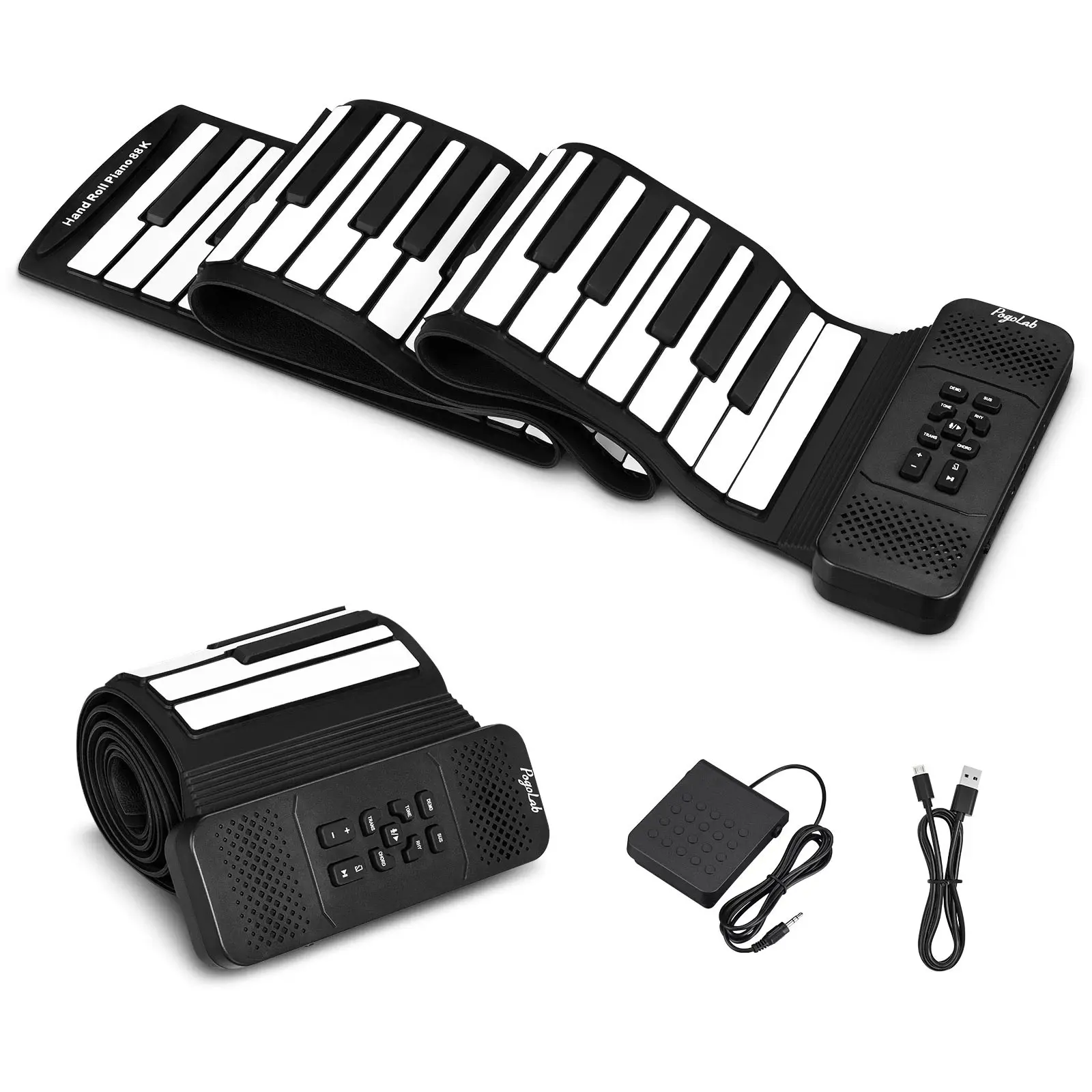 Pogolab 88 مفتاحًا لليدًا، بيا - مراجعة Piano Sustain Pedal وسعره