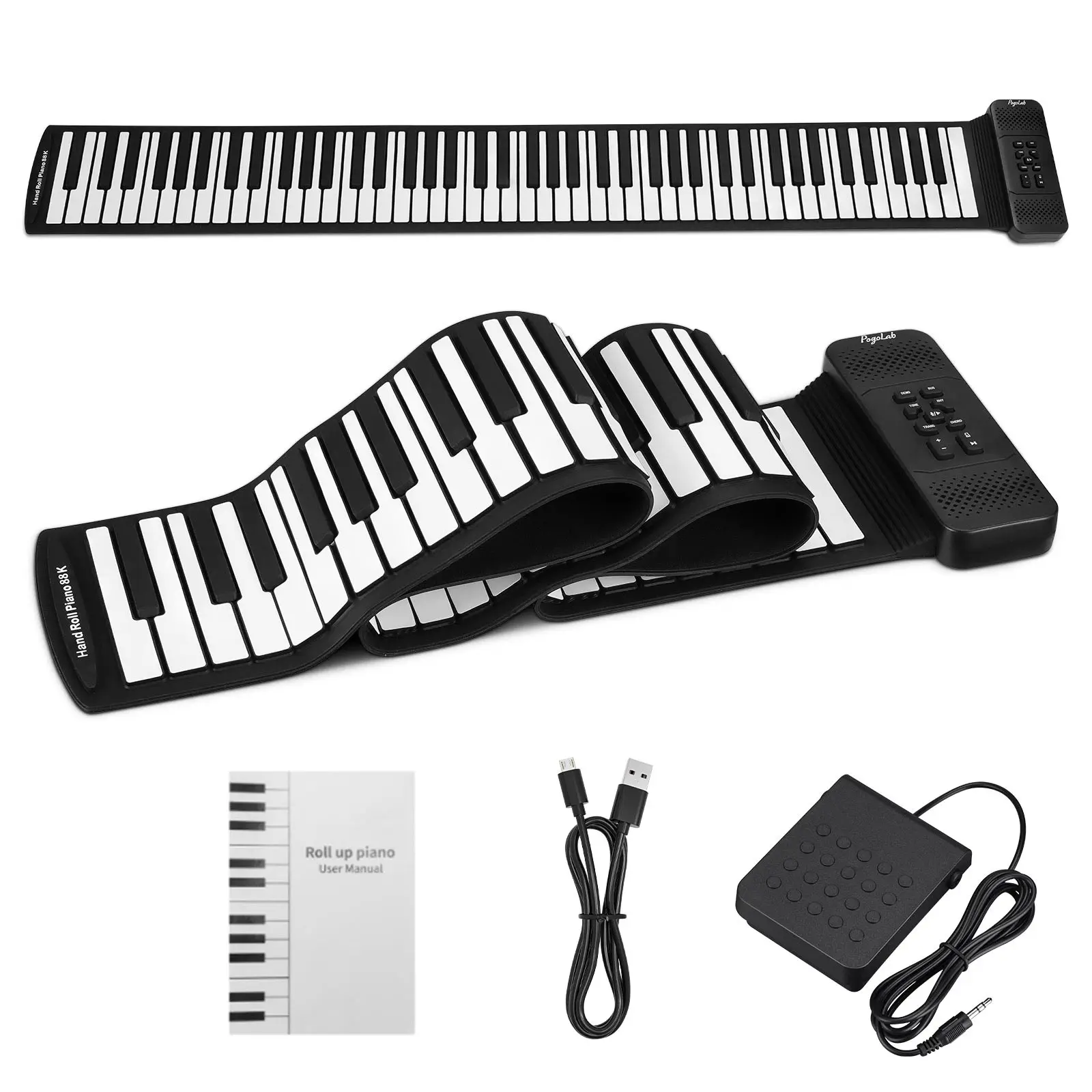 Pogolab 88 مفتاحًا لليدًا، بيا - مراجعة Piano Sustain Pedal وسعره