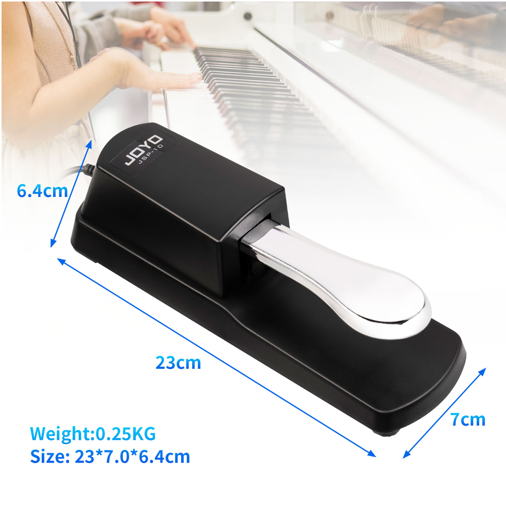 دواسة صوت JOYO JSP-10 بمقبس 6. - مراجعة Piano Sustain Pedal وسعره