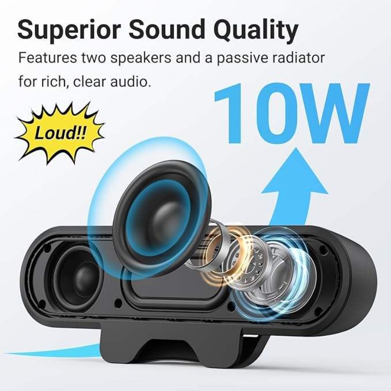 مكبر صوت محمول بمشبك USB 10 وا - مراجعة Audio Music Free Online وسعره