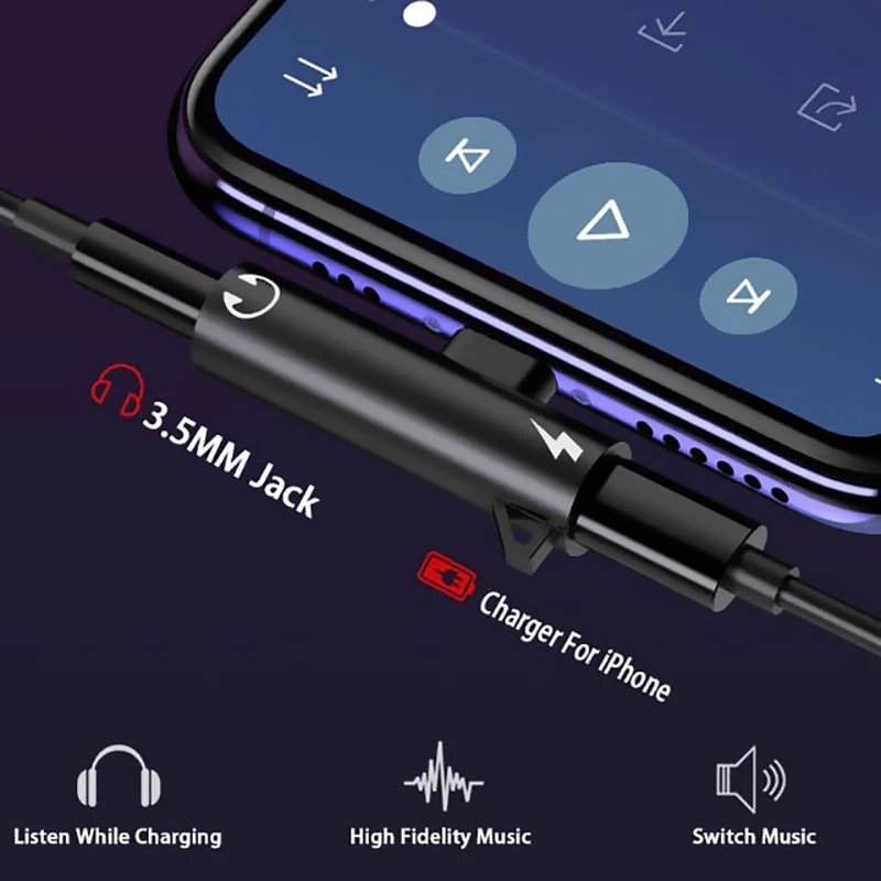2 In1 محول الفاصل آيفون 14 13  - مراجعة Audio X Music وسعره