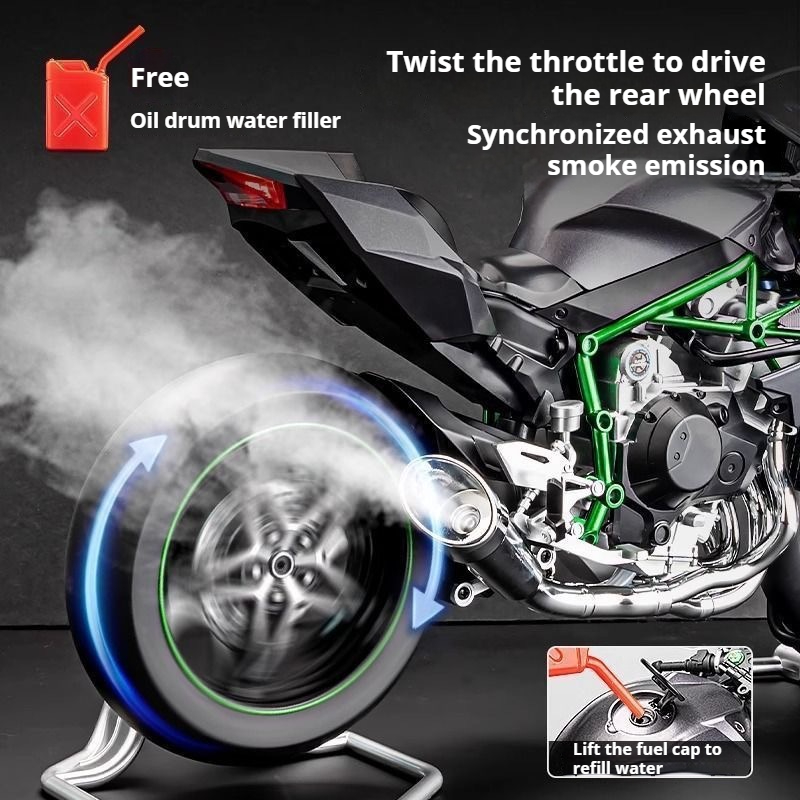 نموذج دراجة نارية كاواساكي H2R - مراجعة Audio Music Car وسعره