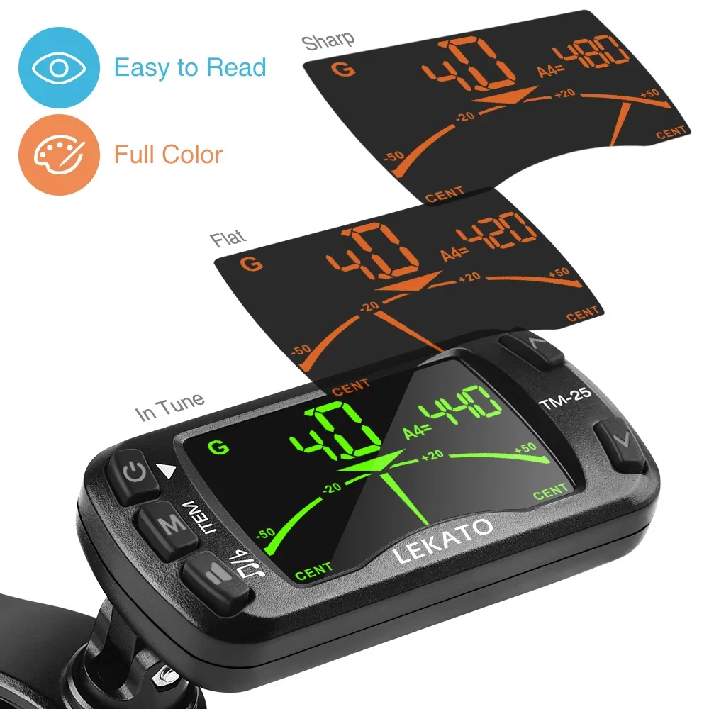 موالف مدمج 3 في 1 للسفر - مشبك - مراجعة Guitar Tuner Clip وسعره