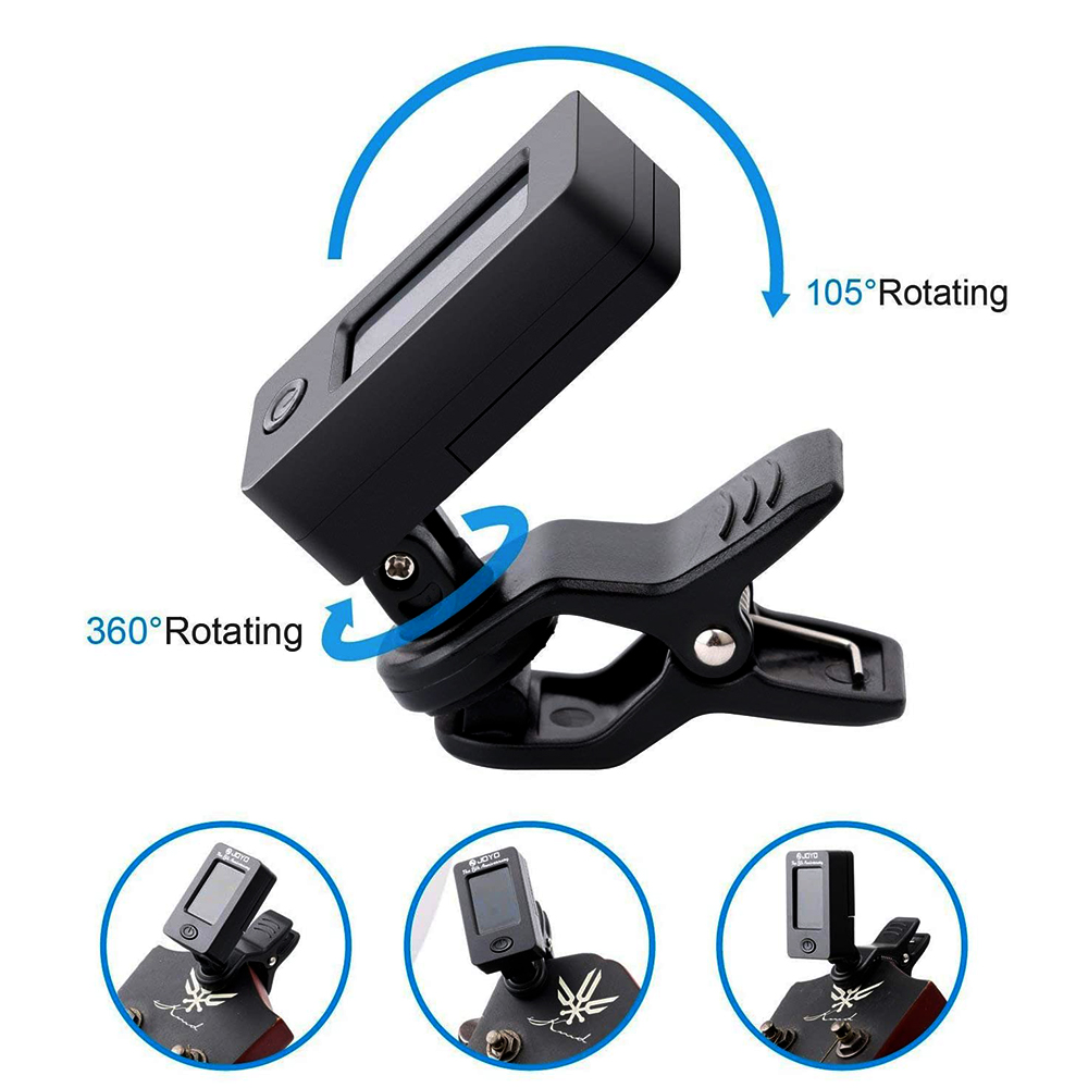JOYO موالف الجيتار JT-01 360 د - مراجعة Guitar Tuner Clip وسعره
