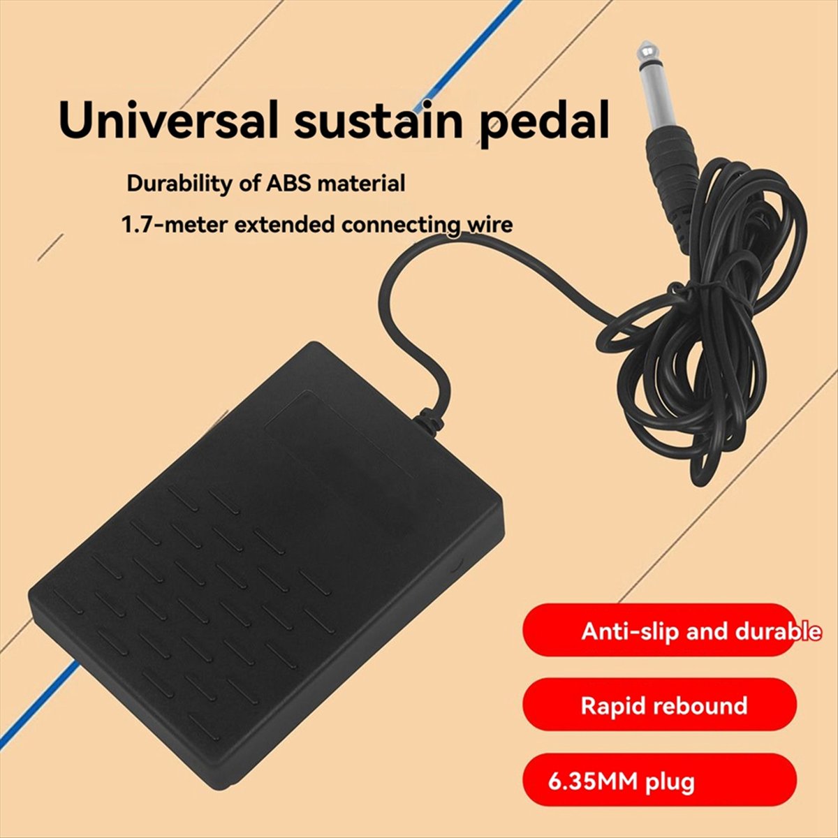 وصول جديد: دواسة تدومية احتراف - مراجعة Piano Sustain Pedal وسعره