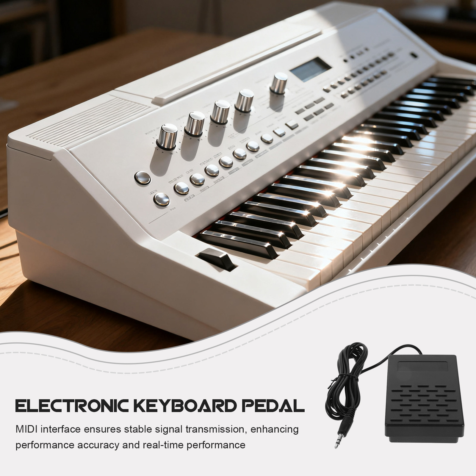 دواسة إيقاف مؤقتة بموصل 3.5 مم - مراجعة Piano Sustain Pedal وسعره