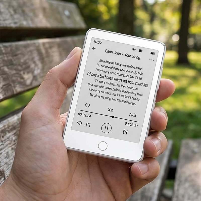 مشغل MP3 بشاشة E-ink بسعة 64 ج - مراجعة Music Audiobook وسعره