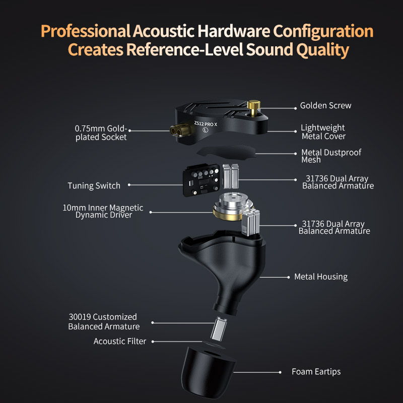سماعات أذن معدنية KZ ZS12 PRO  - مراجعة Audio X Music وسعره